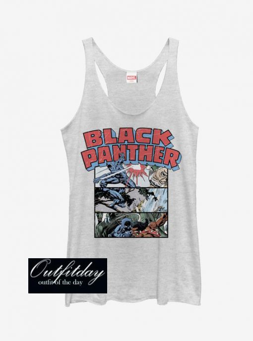 Marvel Black Panther Panels Girls Tanks