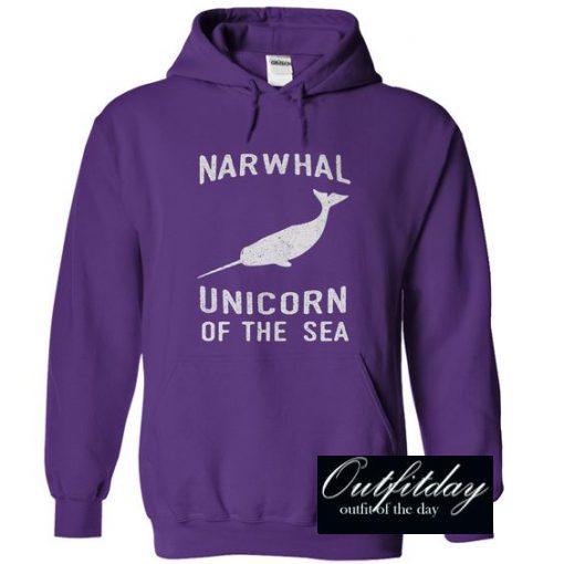 Narwhals Unicorm of the sea Hoodie