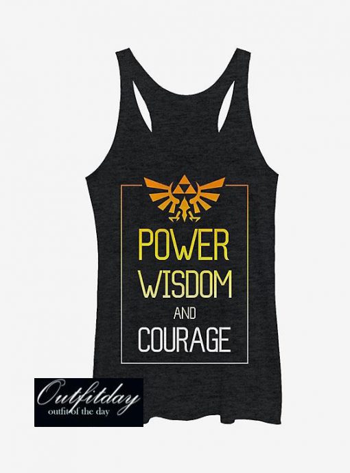 Power Wisdom Courage Girls Tanks