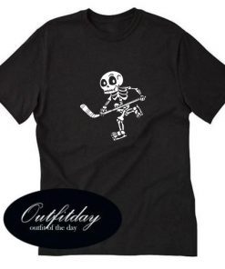 Skeleton Hockey Lovers Halloween T-Shirt