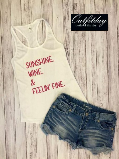 Sunshine and feelin’ fine Tank Top