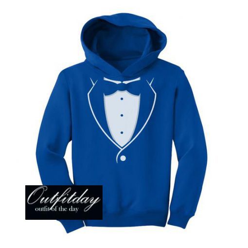 Tuxedo Black Bow Hoodie