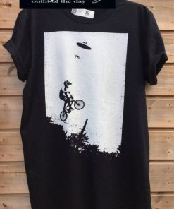 UFO alien abduction BMX T-shirt