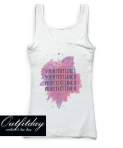 Your Text Line Tank Top