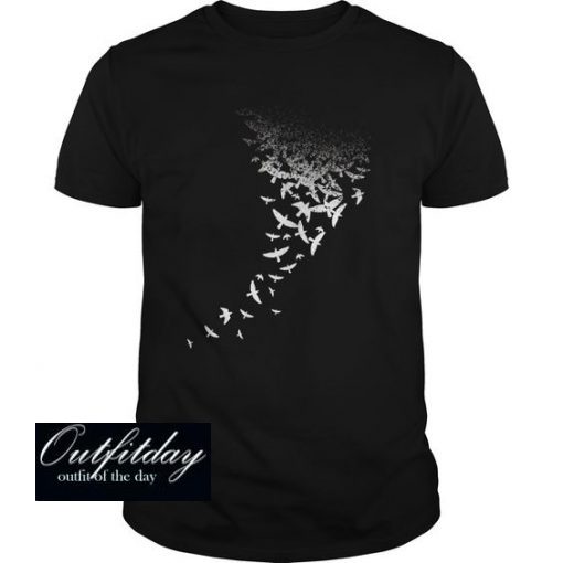 Birds Black New Design T-Shirt