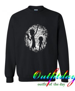 Buy Now Rick & Morty Portal Hand Drawing Trending Sweatshirt