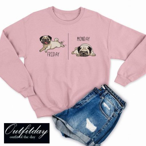 Cute Pug Sweatshirt