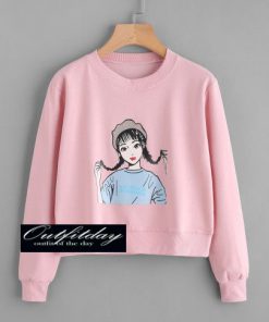 Girl Pink Sweatshirt