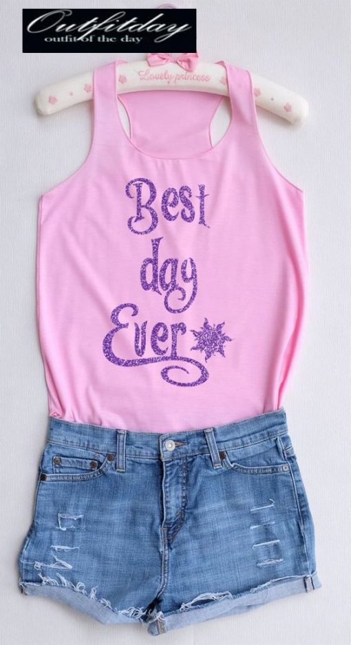 Glitter Best Day Ever Tank Top