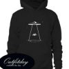 Gothic Alien UFO Black Hoodie