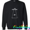 Gothic Alien UFO Black sweatshirt