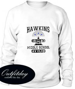 Hawkins Middle School Stranger Things Trending Sweatshirt