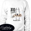 No Smoking Cartoon Dog Funny Trending Sweatshirt