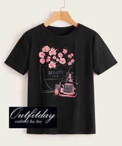 Perfume And Floral T-Shirt