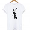 Yves Saint Laurent white gun T shirt