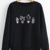 cactus graphic sweatshirt