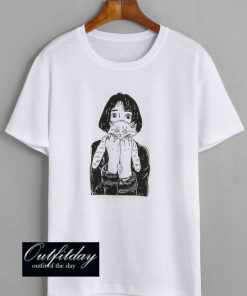 girl holding cat tee T-shirt