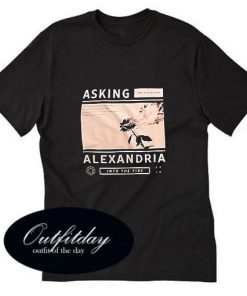 sking Alexandria Into The Fire BLACK T-Shirt