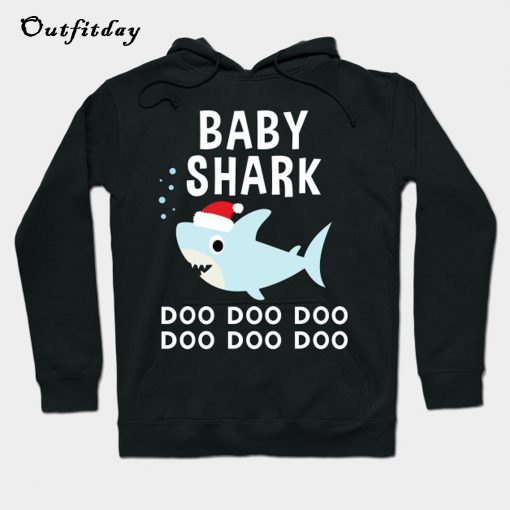 Baby Shark Doo Doo Santa Hat Christmas Hoodie B22