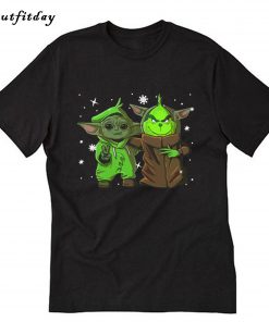 Baby Yoda and Baby Grinch T-Shirt B22