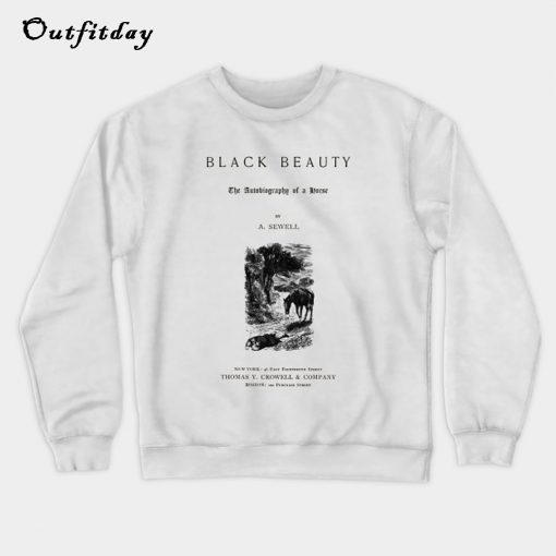 Black Beauty Anna Sewell Title Page Sweatshirt B22