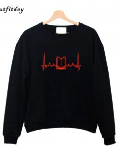 Book Reading Heartbeat Sweatshirt B22