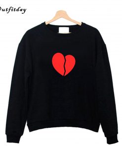 Broken Heart Hopeless Romantic Sweatshirt B22