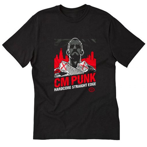 CM PUNK Black T-Shirt B22