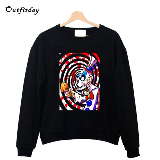 Captain Spaulding Clown fried Chicken Sweatshirt B22