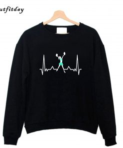 Cheerleader Dancer Heartbeat Sweatshirt B22