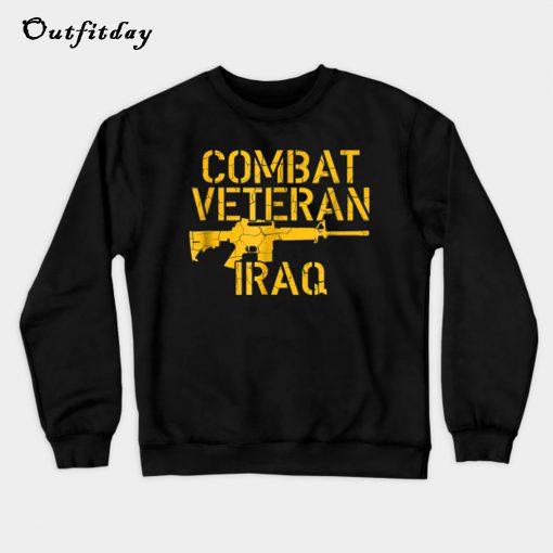 Combat Veteran Iraq Sweatshirt B22