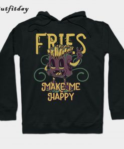 FRIES MAKE ME HAPPY COMIC Hoodie B22