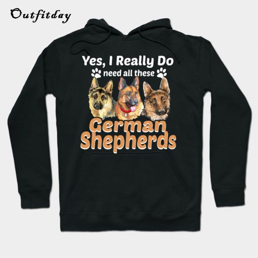 German Shepherd Lovers Moms Dads Sayings Hoodie B22