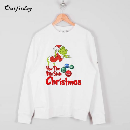 Grinch how the bills stole Christmas Sweatshirt B22