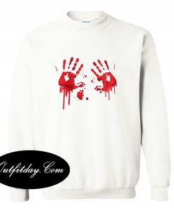 Halloween Bloody Hands Sweatshirt B22