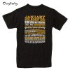 January Born - The Most Difficult Ones To Understand T-Shirt BACK B22