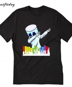 Marshmallow Dancing DJ City T-Shirt B22