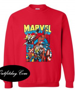 Marvel Comic Red Sweatshirt B22