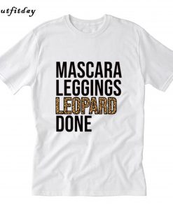 Mascara Leggings Leopard done T-Shirt B22