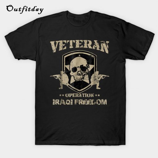 Military Veteran Operation Iraqi Freedom T-Shirt B22