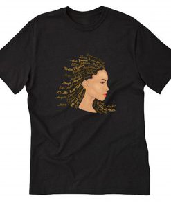 Phenomenal Women Black T-Shirt B22