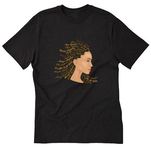 Phenomenal Women Black T-Shirt B22