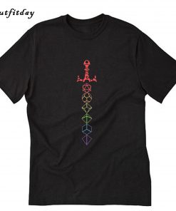 Rainbow Dice Sword LGBT T-Shirt B22