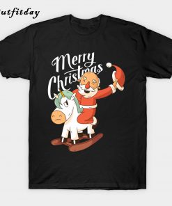 SANTA RIDING UNICORN T-Shirt B22