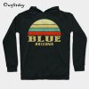 Vintage Retro Sunset BLUE Hoodie B22