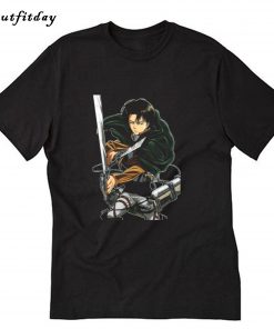 attack on titan levi manga anime T-Shirt B22