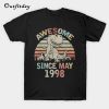 Awesome Since MAY 1998 22nd Dinosaur T-Shirt B22