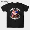 Cat US Flag Sunglasses Proud To Be An Americat T-Shirt B22