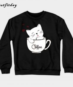 Cat lovers coffee lovers Sweatshirt B22