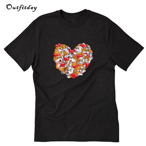 English Bulldog Heart Valentines Day Love Dog 2020 T-Shirt B22